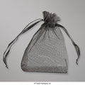 OB9070B - Black Organza Bag - Organza Bag