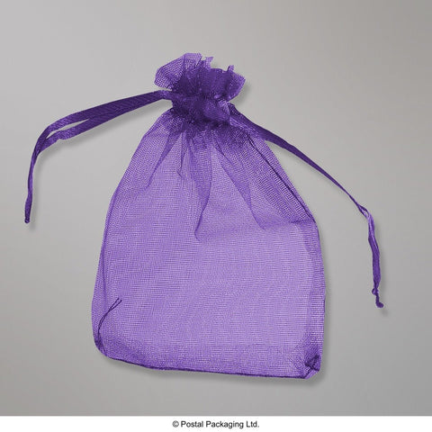 OB9070DP - Purple Organza Bag - Organza Bag