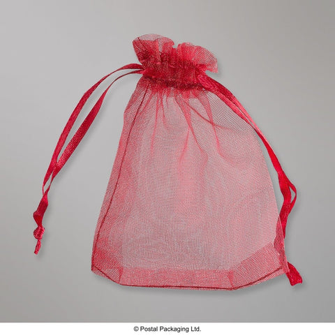 OB9070R - Red Organza Bag - Organza Bag
