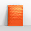 PG340O - Orange Gloss Finish Bubble Bag Mailers - Gloss Finish Bubble Bag Mailers