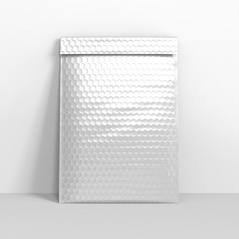 PG340W - White Gloss Finish Bubble Bag Mailers - Gloss Finish Bubble Bag Mailers