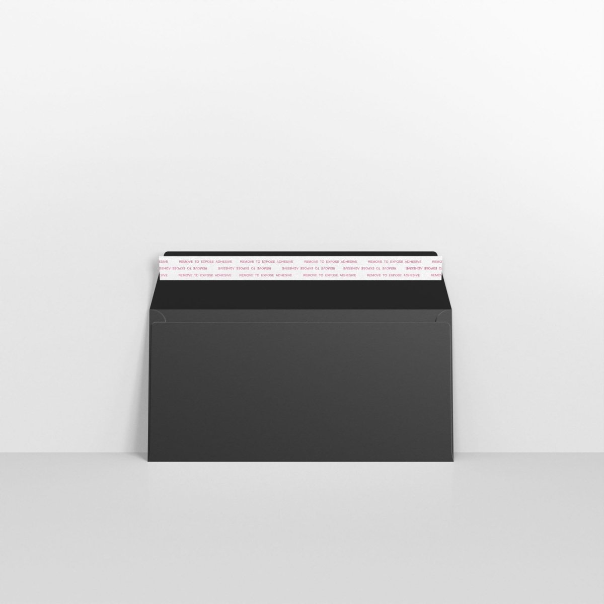 Black Premium Peel and Seal 180gsm Envelopes - Wallet No DL - 110 x 220mm