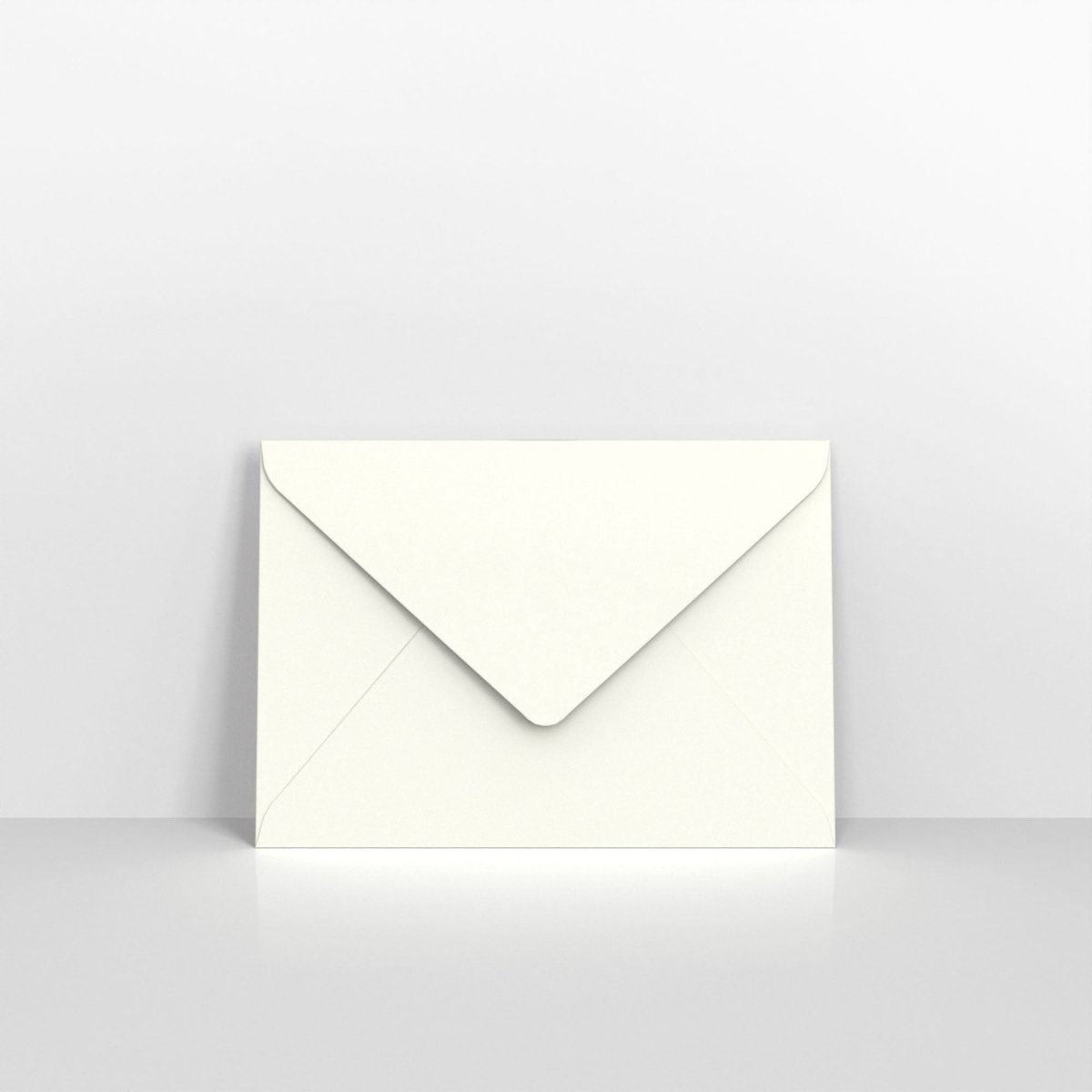 White Coloured Gummed Hammered V Flap Envelopes - 125 x 175mm