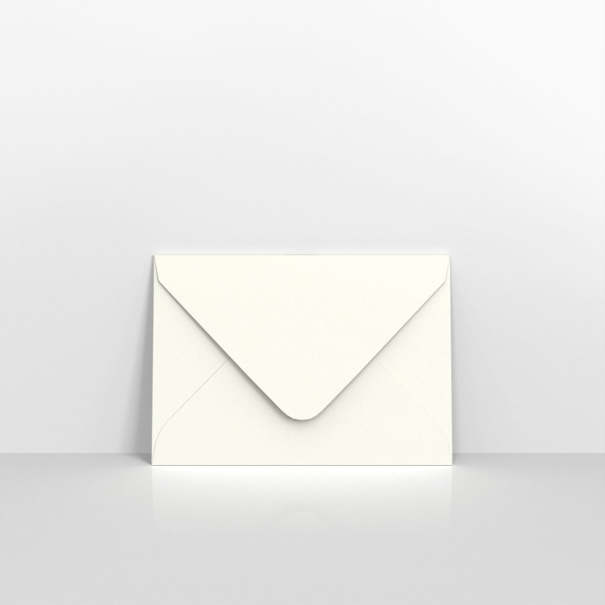 White Coloured Gummed Hammered V Flap Envelopes - C7 - 82 x 113mm