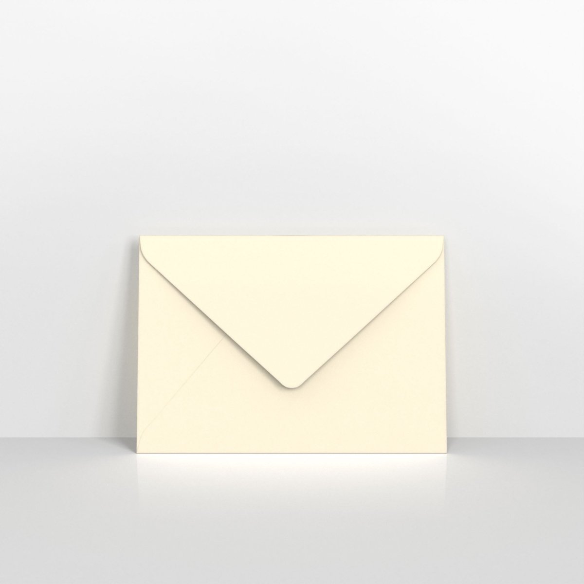 Ivory Wove Coloured Gummed Greeting Card V Flap Envelopes - 125 x 175mm
