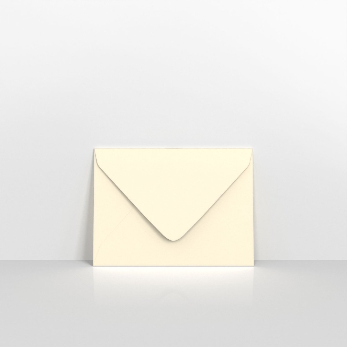 Ivory Wove Coloured Gummed Greeting Card V Flap Envelopes - 133 x 184mm