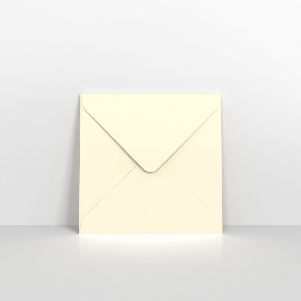 Ivory Wove Coloured Gummed Greeting Card V Flap Envelopes - Square - 140 x 140mm