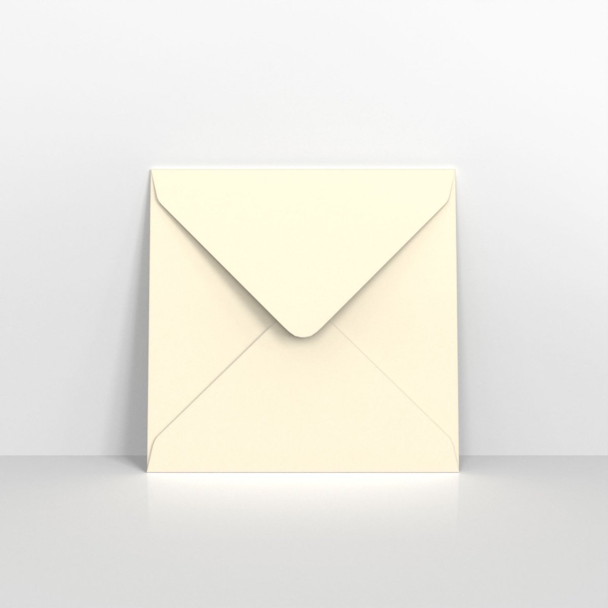 Ivory Wove Coloured Gummed Greeting Card V Flap Envelopes - Square - 155 x 155mm