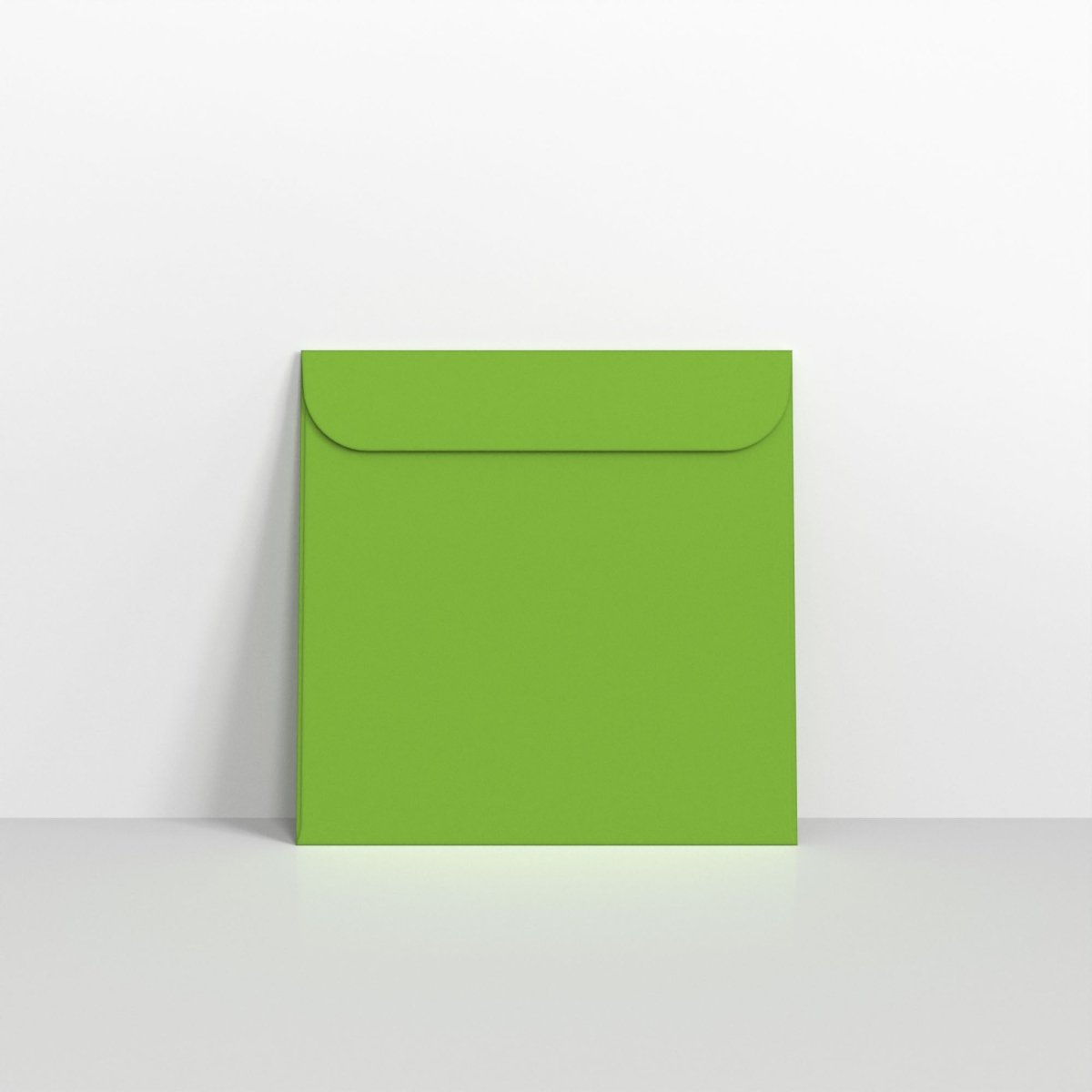 Green Coloured Peel and Seal Envelopes - Without Window Square - 126 x 126mm