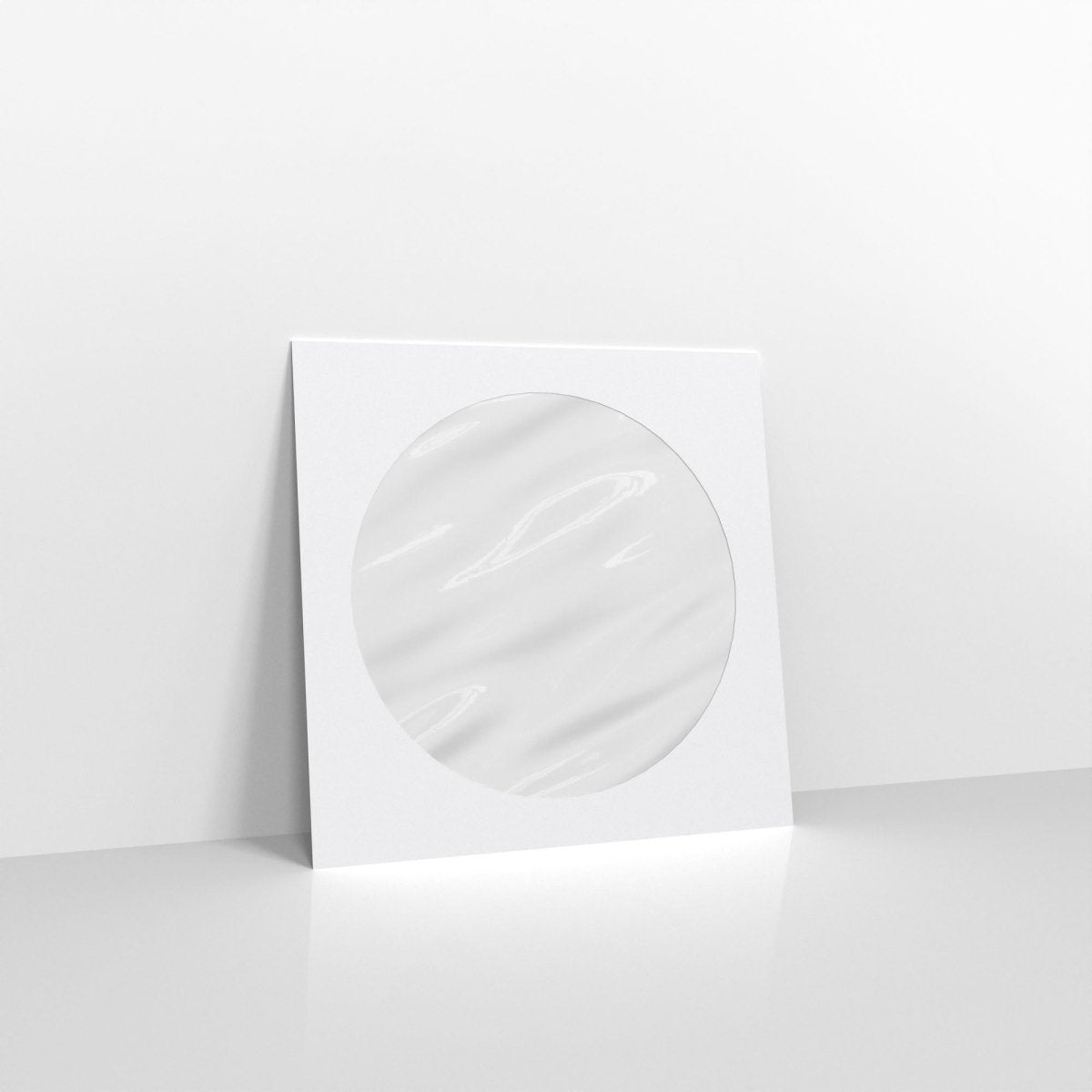 White Coloured Peel and Seal Envelopes - With Window 120gsm 126 x 126mm