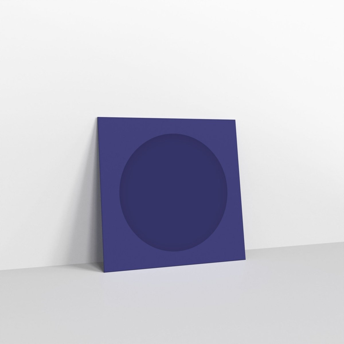 Navy Blue Coloured Peel and Seal Envelopes - With Window Square - 85 x 85mm
