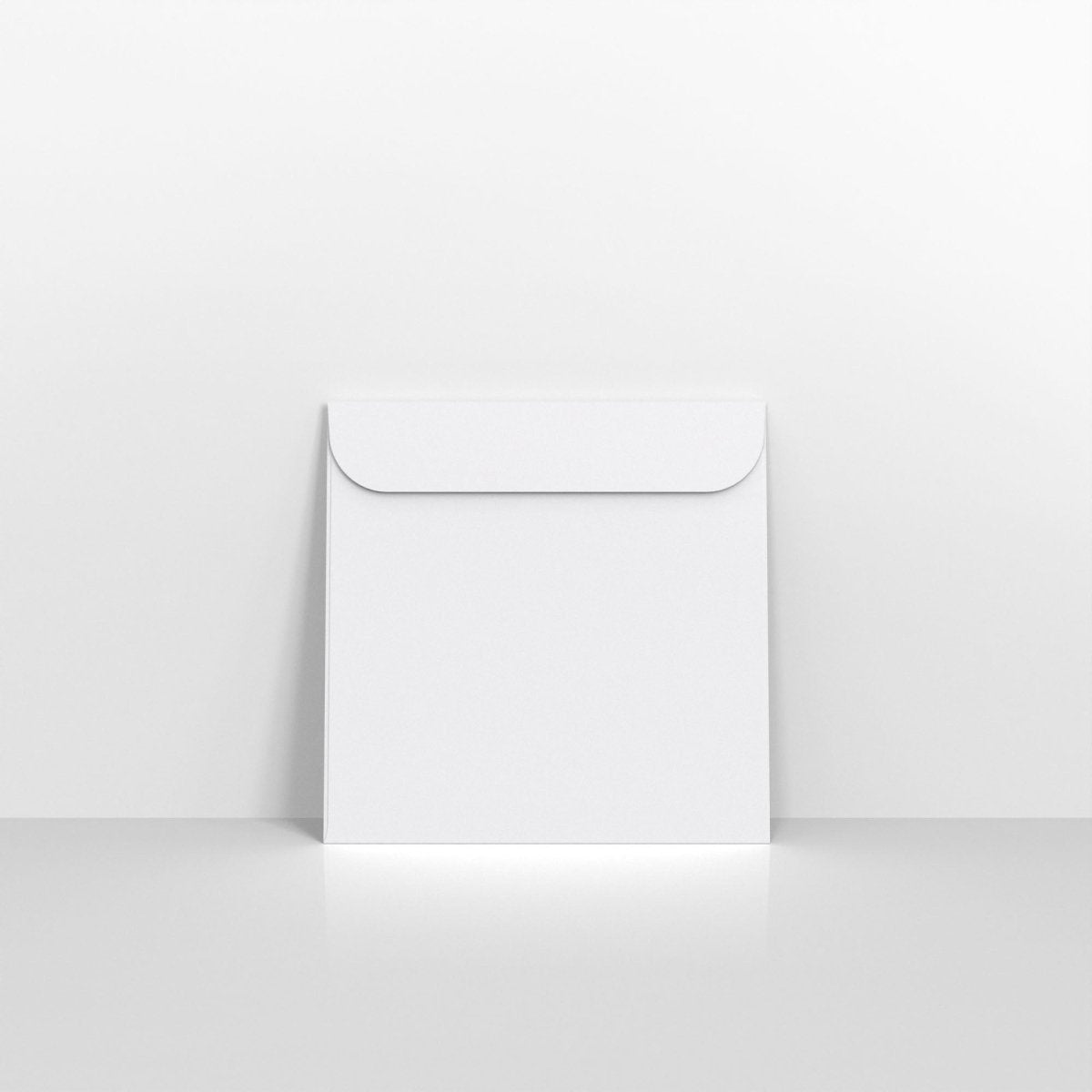 White Coloured Peel and Seal Envelopes - Without Window 120gsm Square - 85 x 85mm