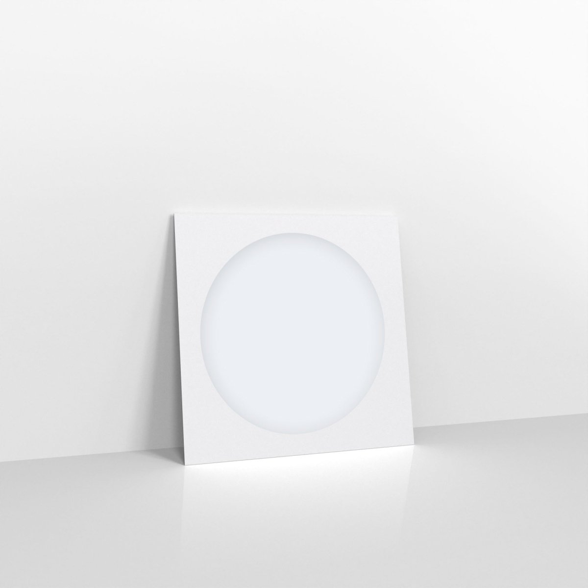 White Coloured Peel and Seal Envelopes - With Window 120gsm Square - 85 x 85mm
