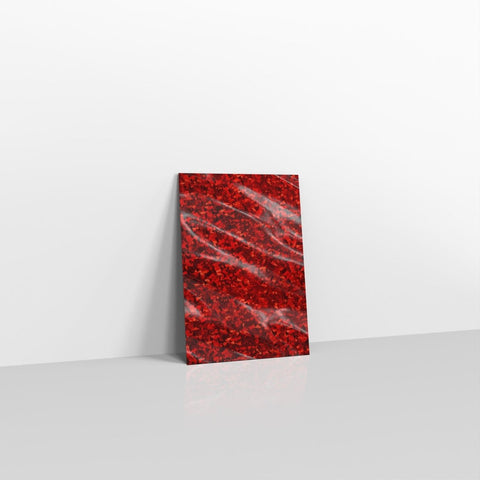 SN1RH - 031 - Holographic Red Metallic Finish Foil Envelopes - Metallic Foil Envelopes