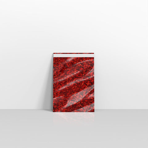 SN1RH - 031 - Holographic Red Metallic Finish Foil Envelopes - Metallic Foil Envelopes