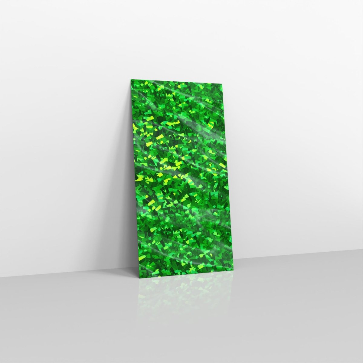 Holographic Green Metallic Finish Foil Envelopes - 229 x 114mm