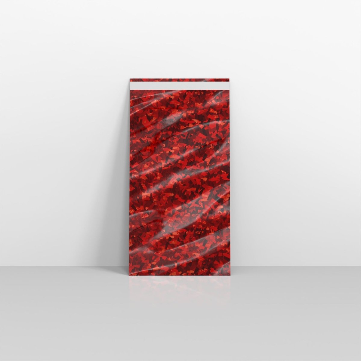 Holographic Red Metallic Finish Foil Envelopes - 229 x 114mm