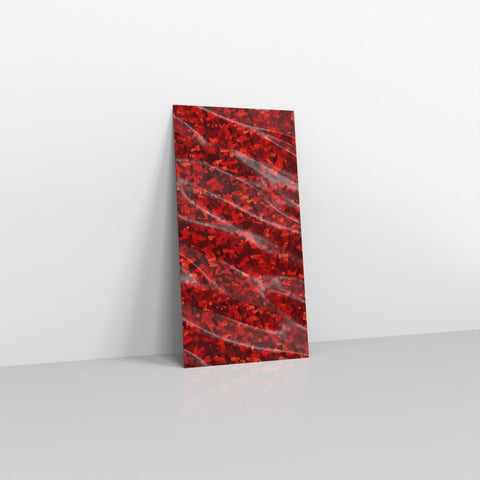 SN2RH - 031 - Holographic Red Metallic Finish Foil Envelopes - Metallic Foil Envelopes