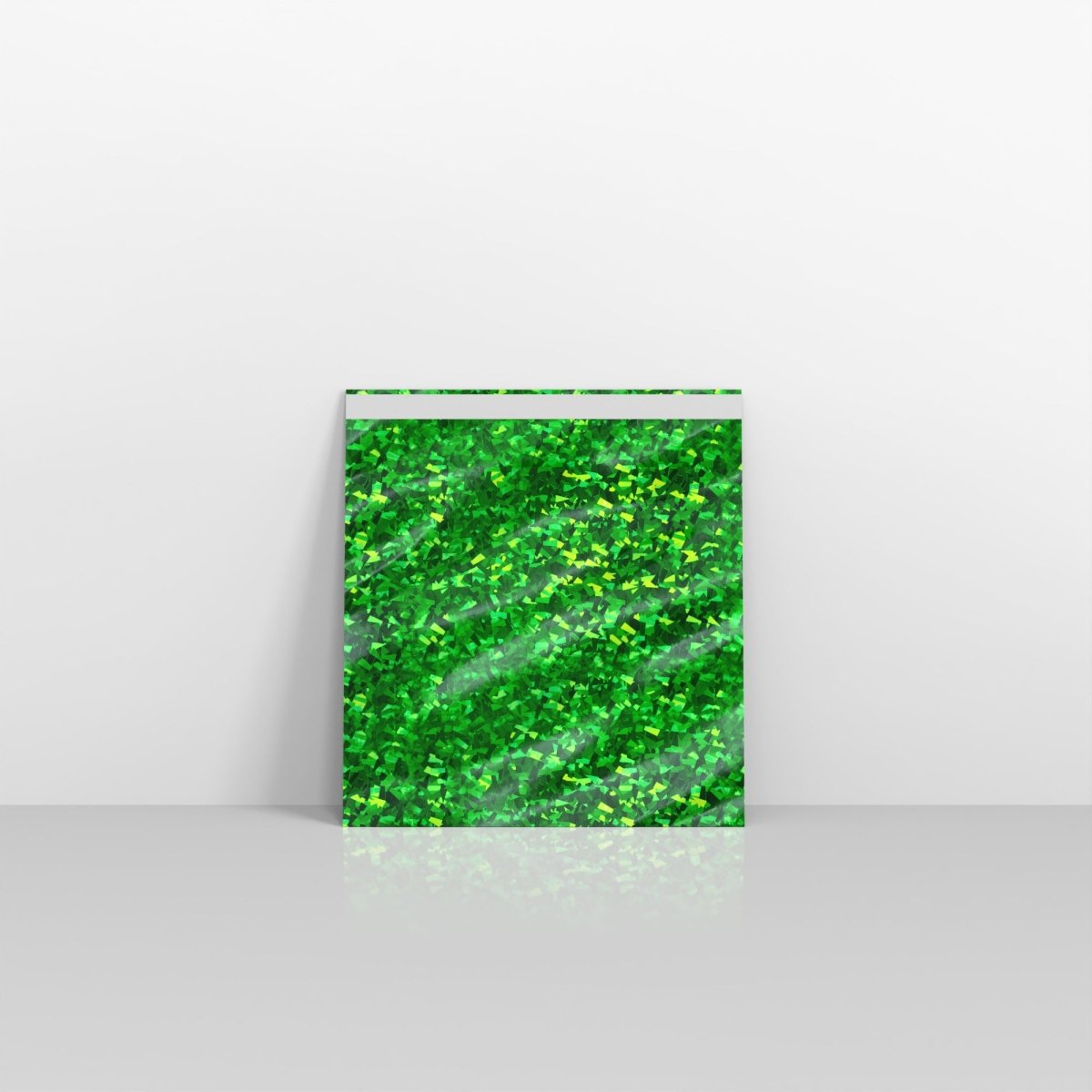 Holographic Green Metallic Finish Foil Envelopes - Square - 165 x 165mm