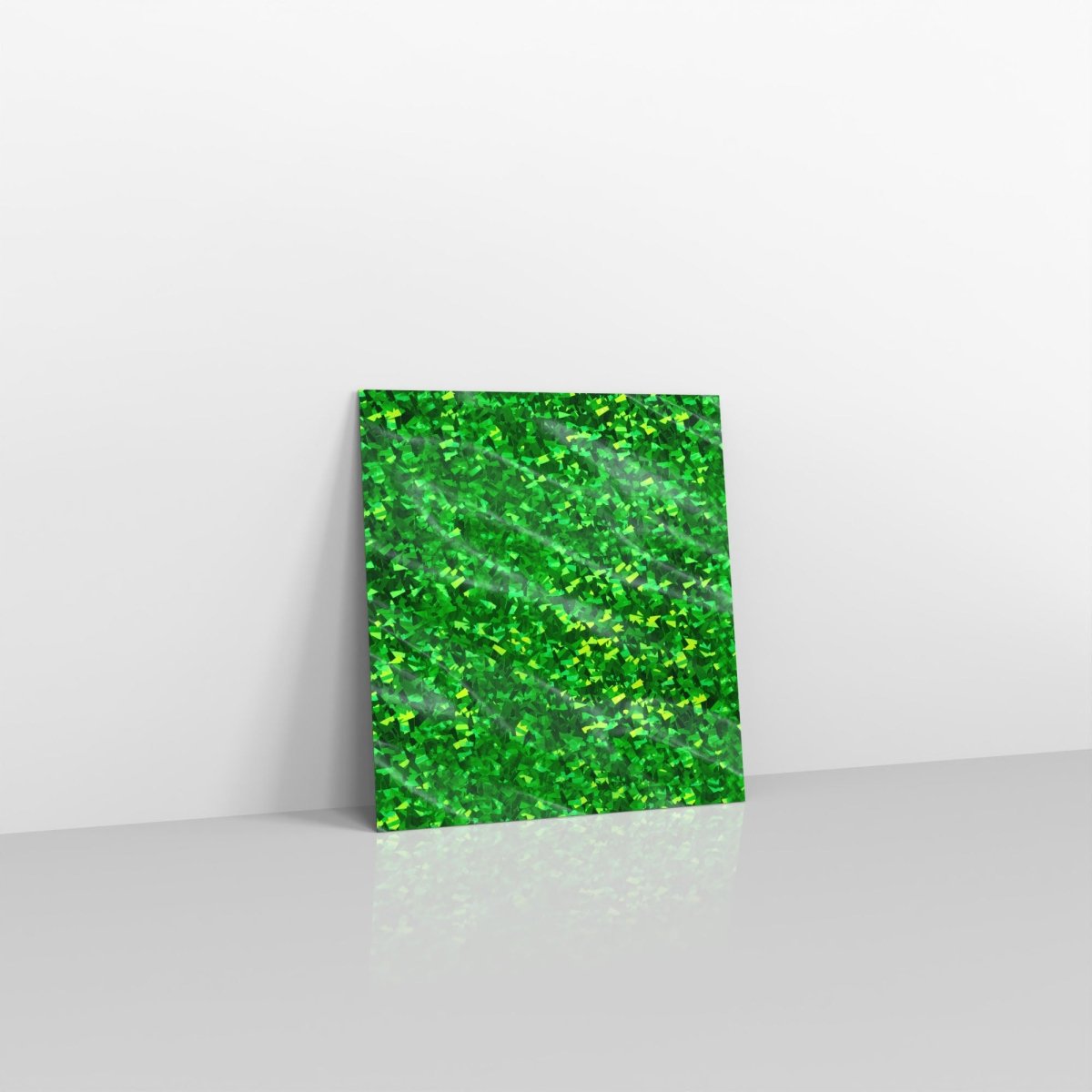 Holographic Green Metallic Finish Foil Envelopes - Square - 165 x 165mm