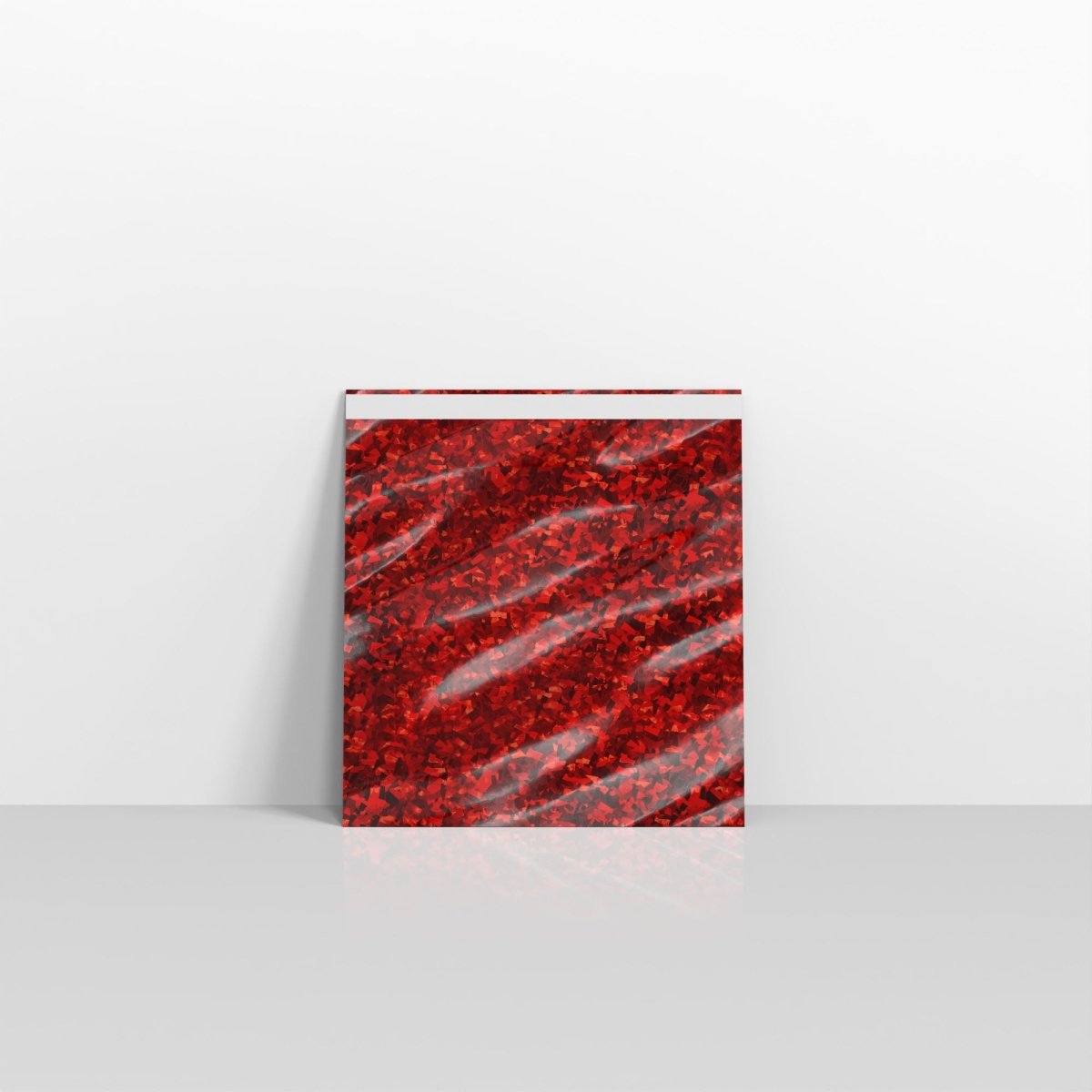 Holographic Red Metallic Finish Foil Envelopes - Square - 165 x 165mm