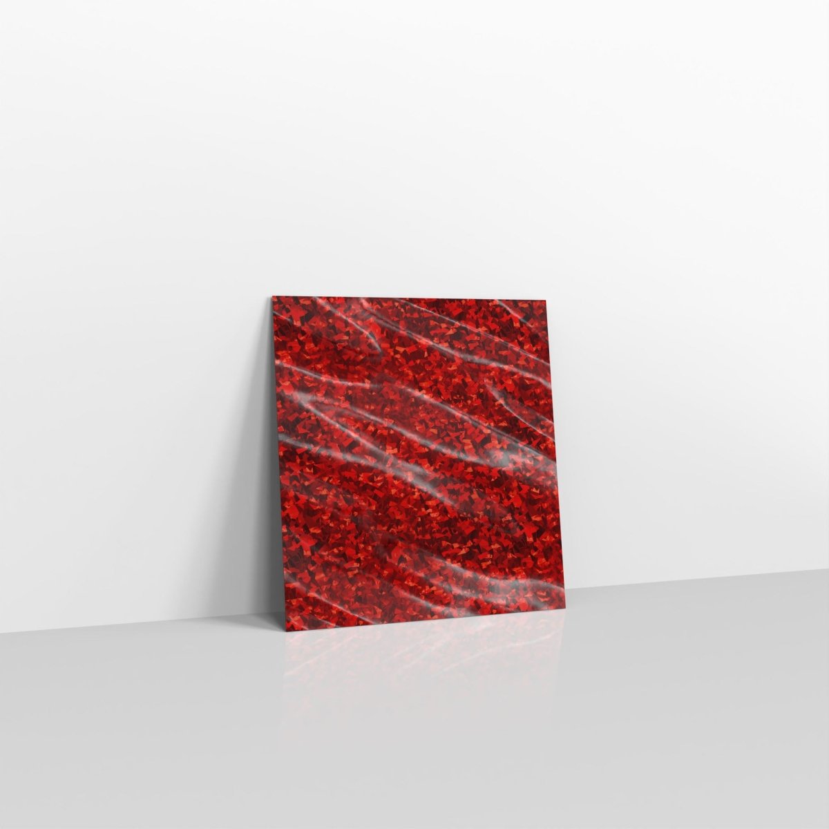 Holographic Red Metallic Finish Foil Envelopes - Square - 165 x 165mm