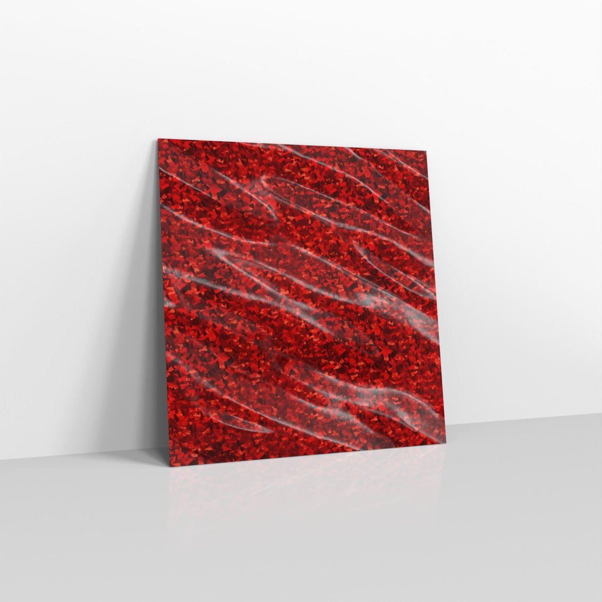 Holographic Red Metallic Finish Foil Envelopes - Square - 220 x 220mm