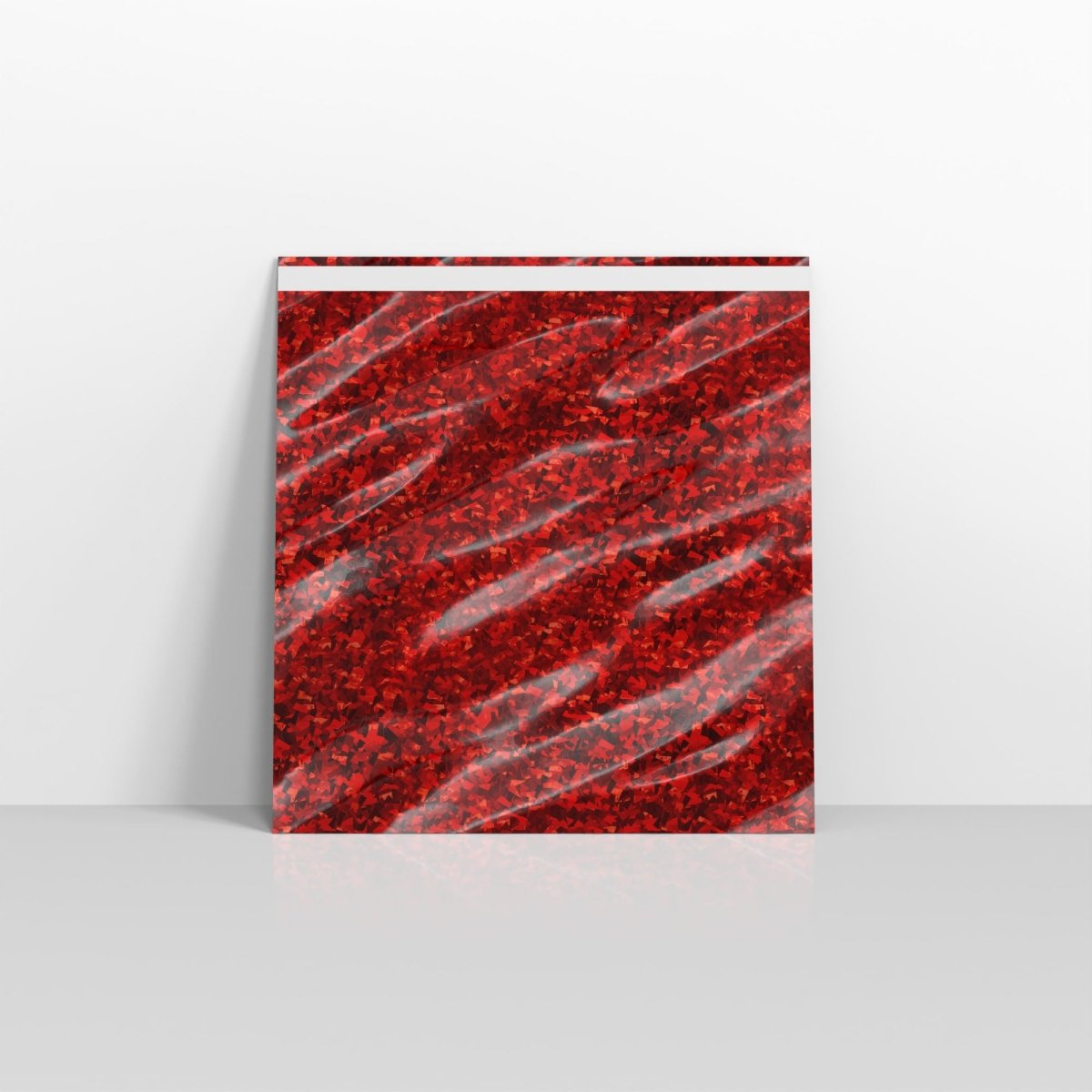Holographic Red Metallic Finish Foil Envelopes - Square - 220 x 220mm
