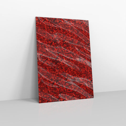 SN6RH - 031 - Holographic Red Metallic Finish Foil Envelopes - Metallic Foil Envelopes