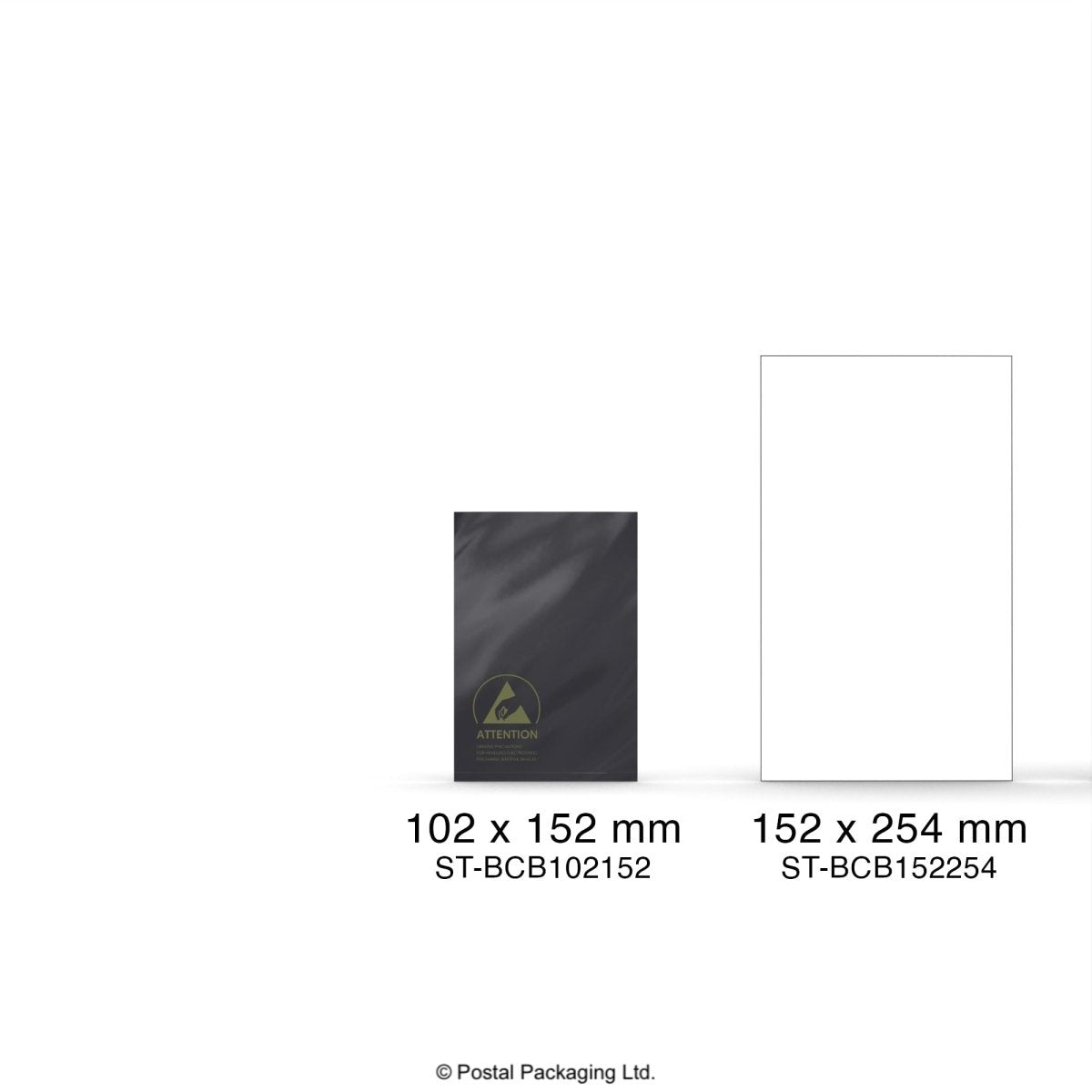 Anti-Static Black Conductive ESD Bag - 102 x 152mm