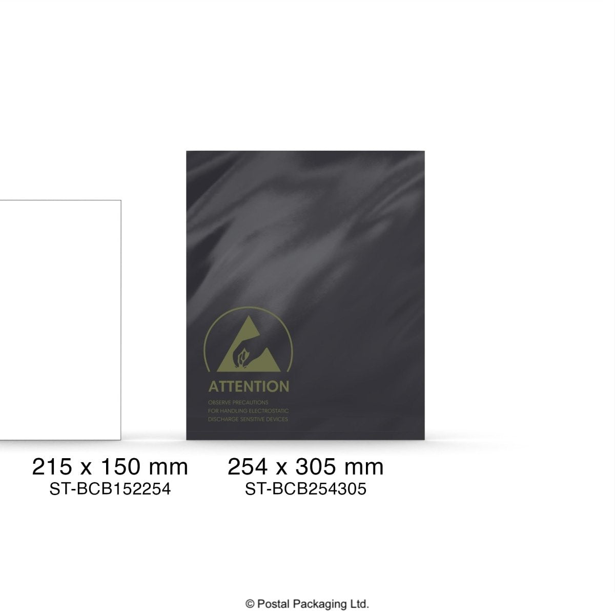 Anti-Static Black Conductive ESD Bag - 254 x 305mm