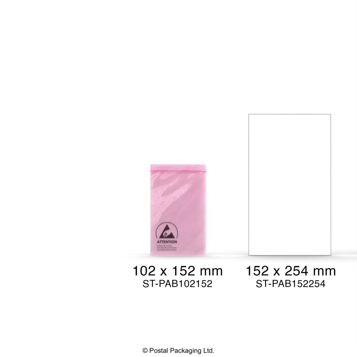 Anti-Static Pink Conductive ESD Bag - 102 x 152mm