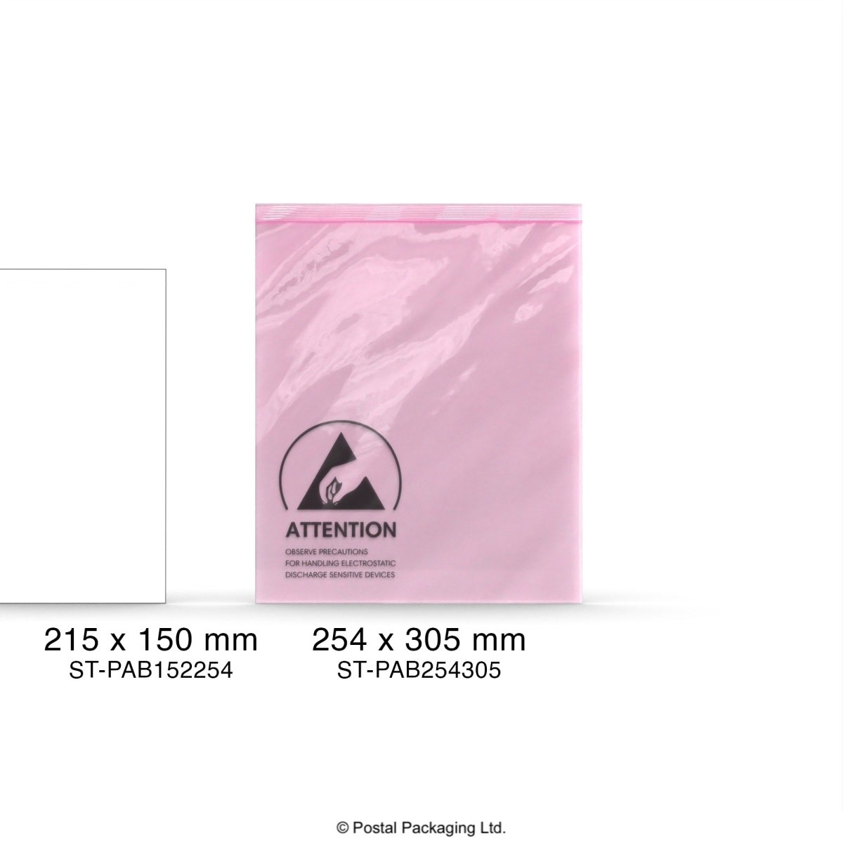 Anti-Static Pink Conductive ESD Bag - 254 x 305mm