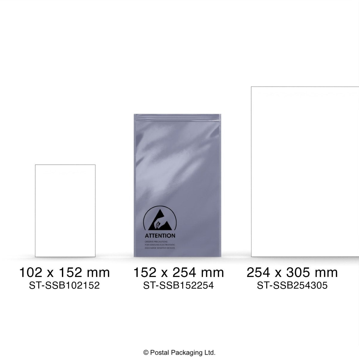 Anti-Static Grip Seal ESD Bag - 152 x 254mm