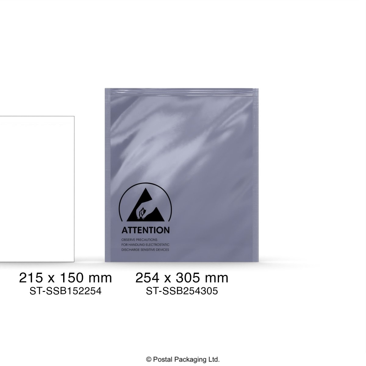 Anti-Static Grip Seal ESD Bag - 254 x 305mm