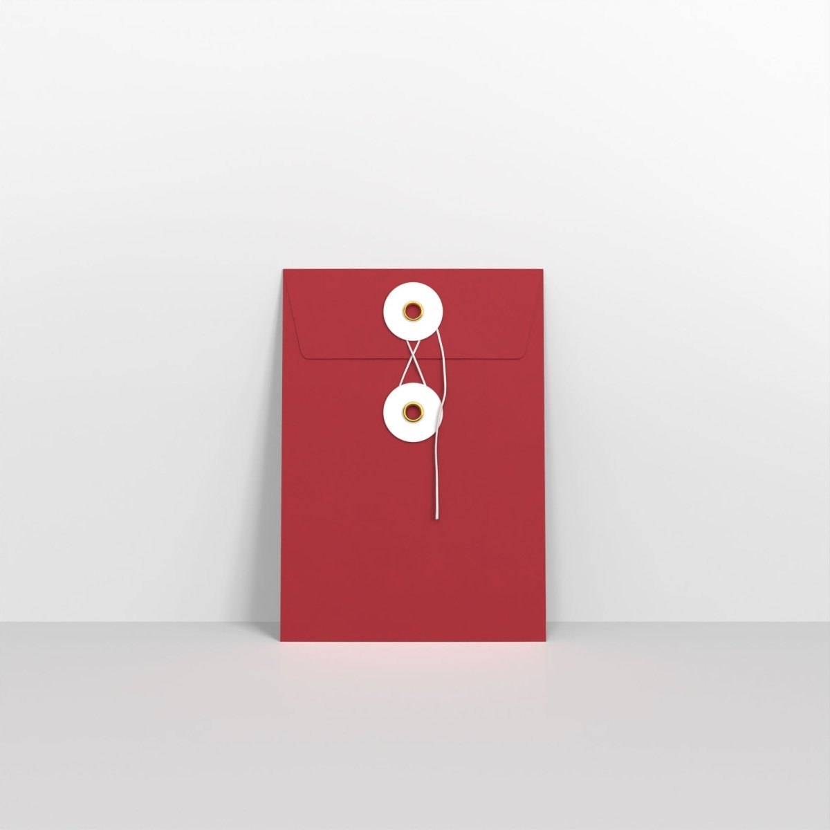 Red and White String & Washer Envelopes - C6 - 162 x 114mm