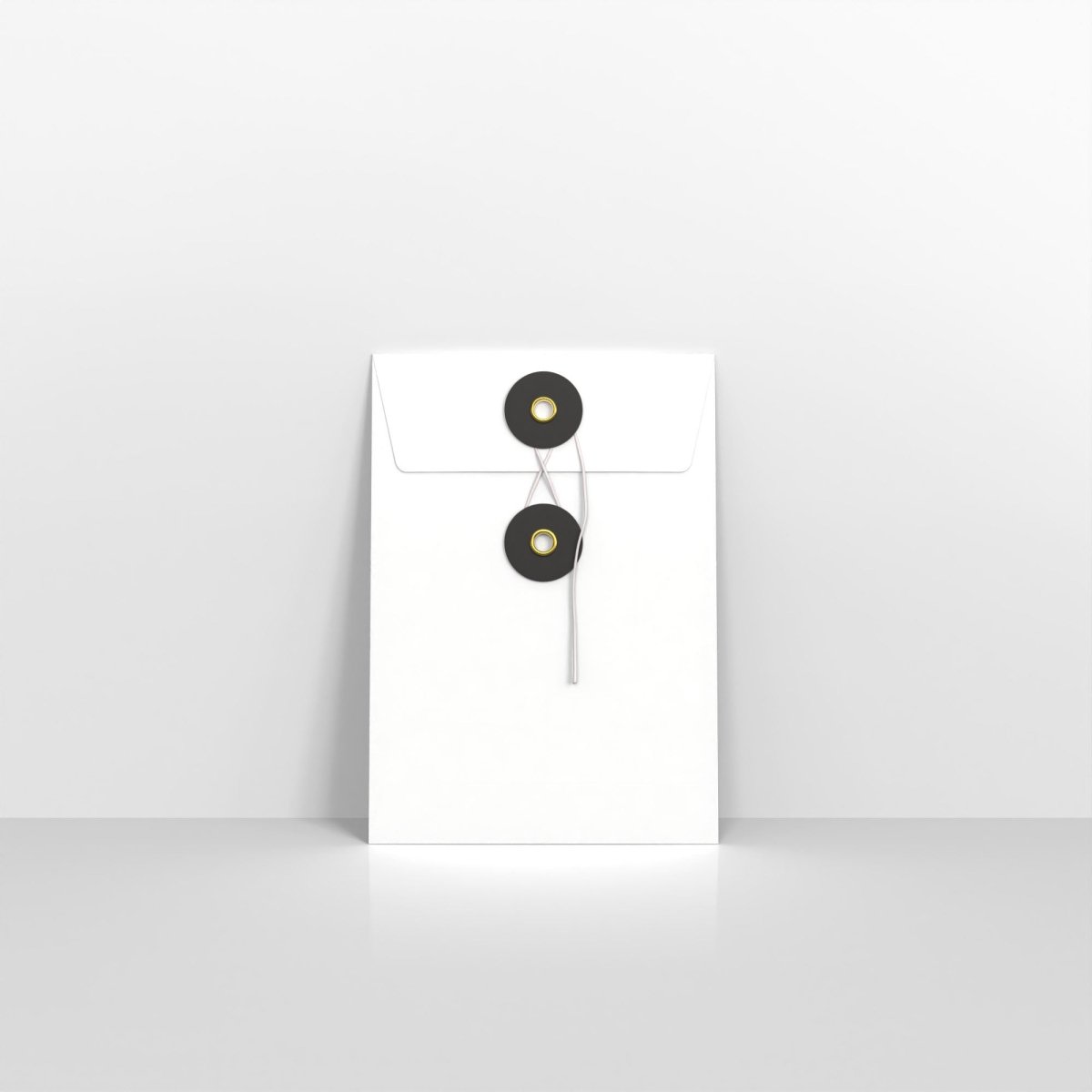 White and Black String & Washer Envelopes - C6 - 162 x 114mm