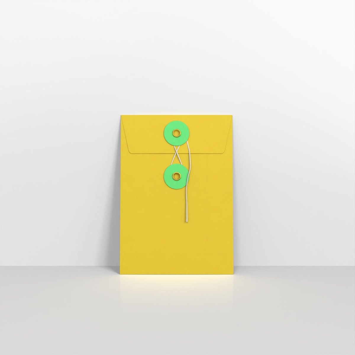 Yellow and Green String & Washer Envelopes - C6 - 162 x 114mm
