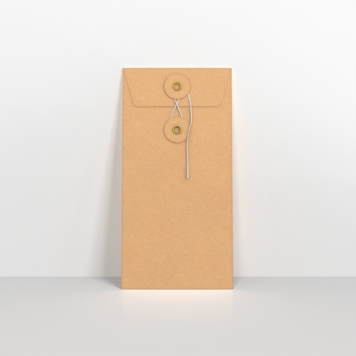 Manila String & Washer Envelopes - Without Window DL - 220 x 110mm