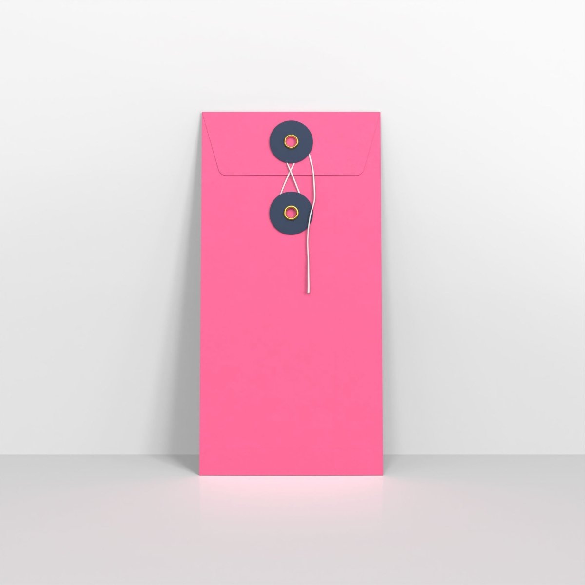 Pink and Navy Blue String & Washer Envelopes - DL - 220 x 110mm