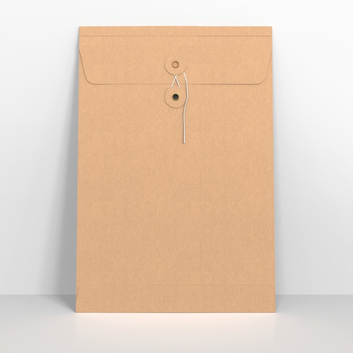 Manila String & Washer Gusset Envelopes - Yes C4 - 324 x 229 x 25mm