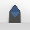TL160BU - B - Black & Blue Fancy Paper Lined Envelopes - Lined Envelopes