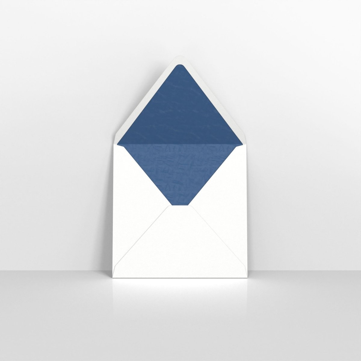 White & Blue Fancy Paper Lined Envelopes - Square - 160 x 160mm