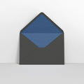 TLC5BU - B - Black & Blue Fancy Paper Lined Envelopes - Lined Envelopes