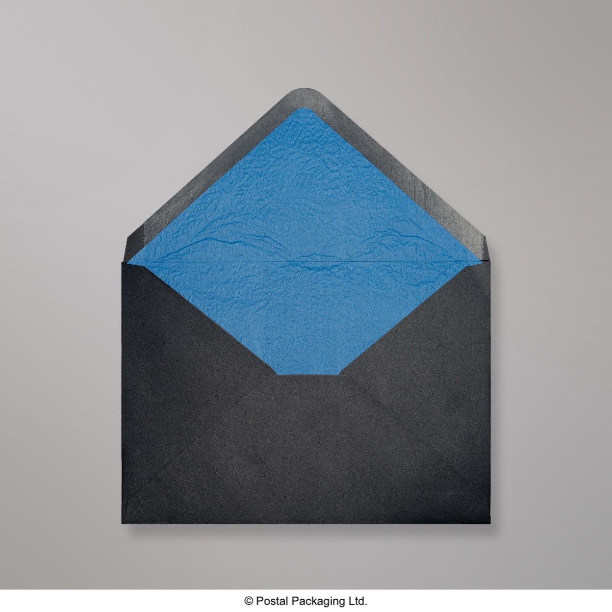 Black & Blue Fancy Paper Lined Envelopes - C6 - 114 x 162mm