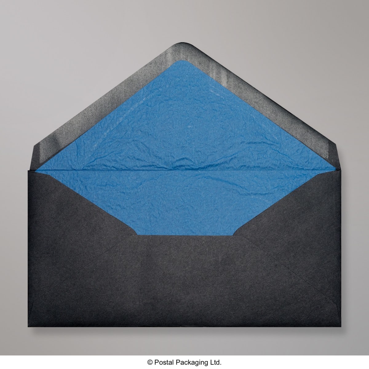 Black & Blue Fancy Paper Lined Envelopes - DL - 110 x 220mm