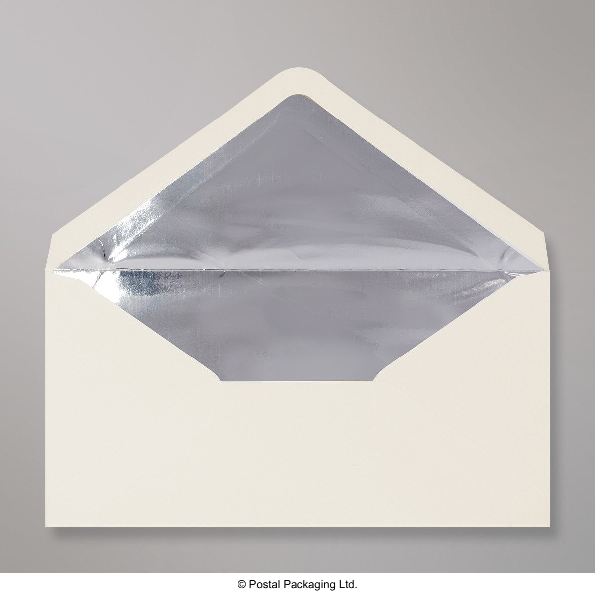 Ivory & Silver Fancy Foil Lined Envelopes - DL - 110 x 220mm
