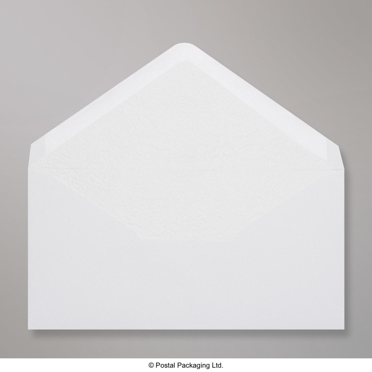 White & White Fancy Paper Lined Envelopes - DL - 110 x 220mm