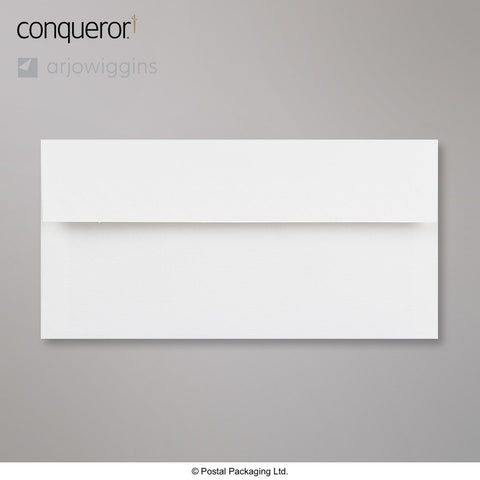 Brilliant White Conqueror Envelopes - Laid Without Window DL - 110 x 220mm