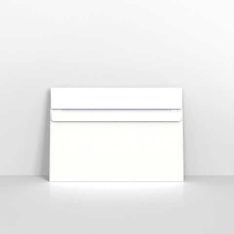 438 - White Blue Opaque Self Seal Business Envelopes - Business Envelopes